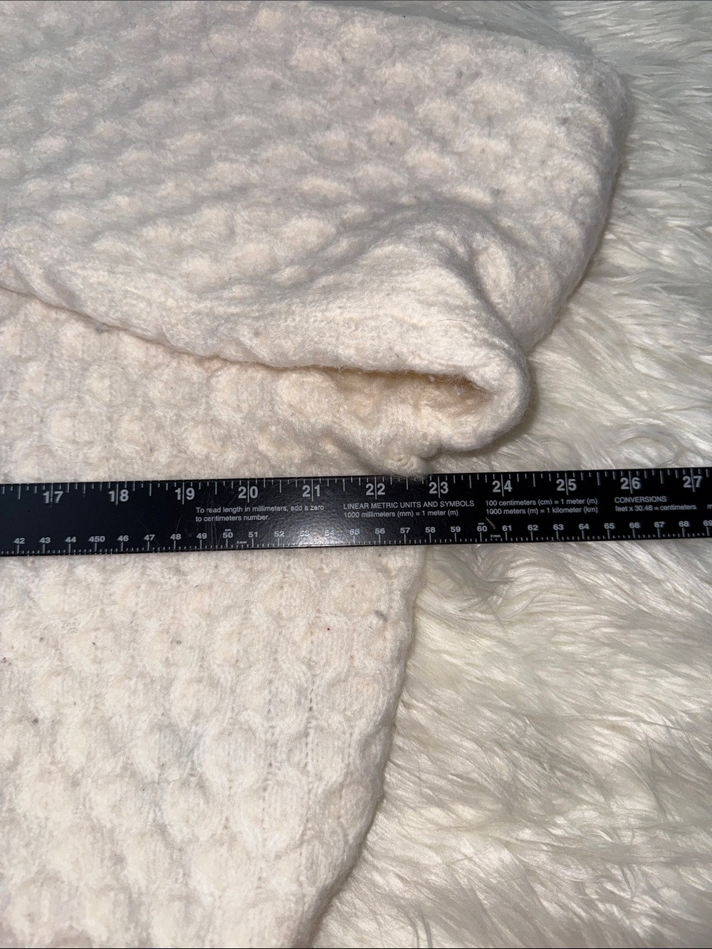 Abercrombie & Fitch Cream Cable-Knit Half Zip Sweater soft size Medium - Picture 5 of 8